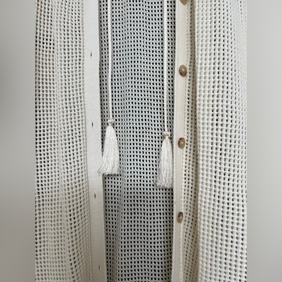 NWT Frame Crochet Midi Kaftan in Cream, Size Medium - Picture 10 of 15